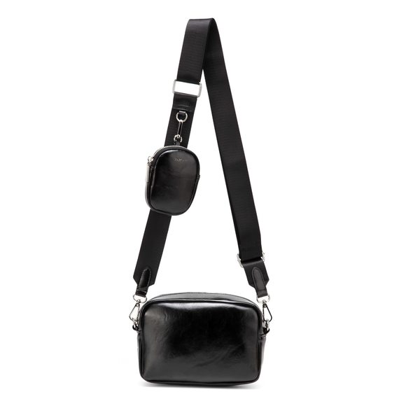 Quilted Crossbody Bags With Coin Purse Soft Leather Crossbody Purse :O - Picture 1 of 7